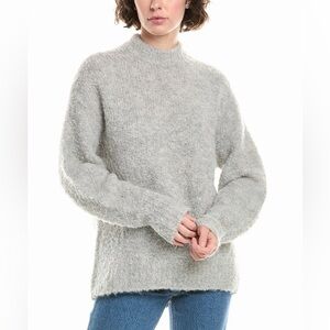 Madewell Boucle Chunky Wool & Alpaca Cozy Gray Women's Sweater Sz M